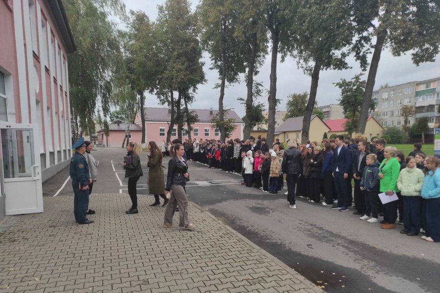 23.09.2026 в учреждении образования была проведена плановая эвакуация в рамках проведения Единого дня безопасности