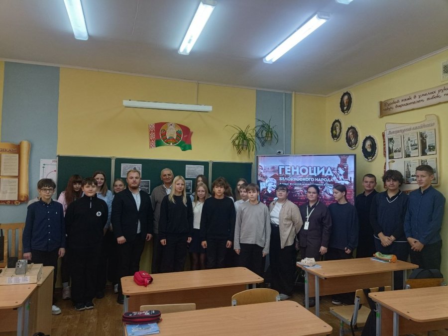Встреча поколений совместно с членом Волковысского районного совета ветеранов Игорем Александровичем Мацейко 