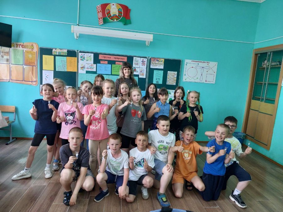 Акция «Шаг к успеху» на тему «Портрет октябренка» совместно с председателем РС ОО «БРПО» Тимошко Анной Анатольевной